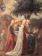 Piero della Francesca Die Konigin von Saba betet das Kreuzesholz and Ausschnitt china oil painting artist